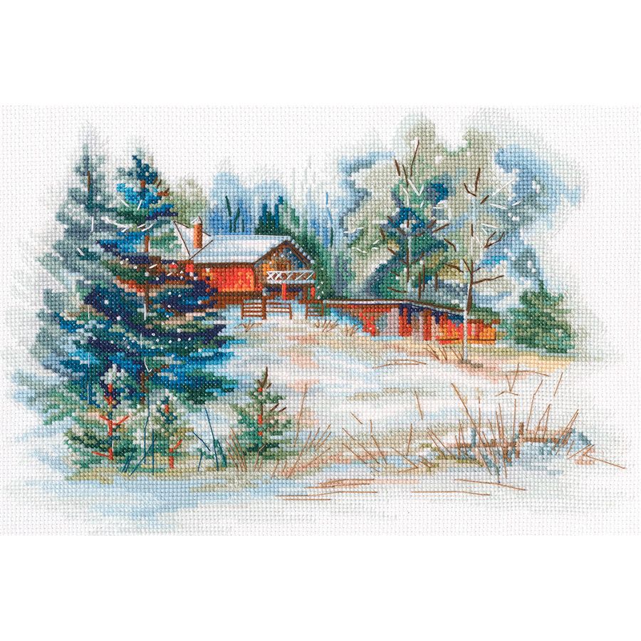 Kit au point de croix "Croquis d'hiver" RTO M875