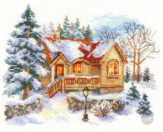 Casa de febrero - Alisa - Kit de punto de cruz S3-22