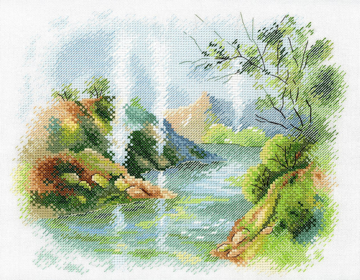 Valley of the Geysers - SA-041 MP Studia - Cross Stitch Kit