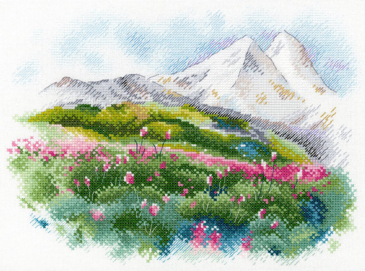 Summer on Elbrus - SA-044 MP Studia - Cross Stitch Kit