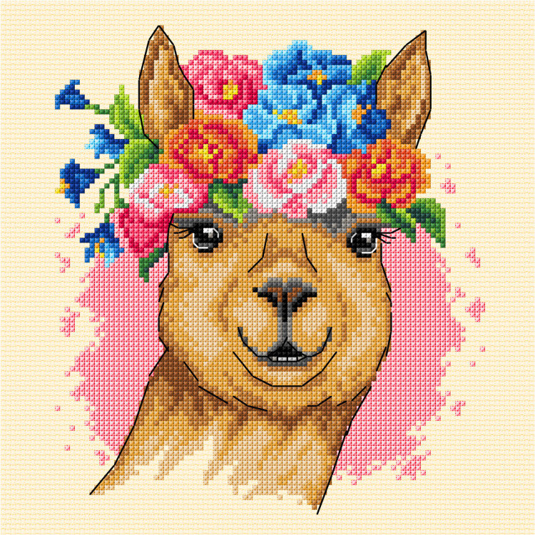 Cross Stitch Kit - Llama - Orchidea SA7923