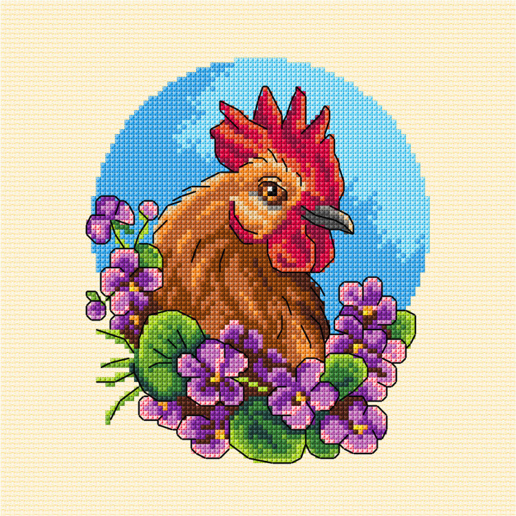 Kit de point de croix - Coq - Orchidea SA7924