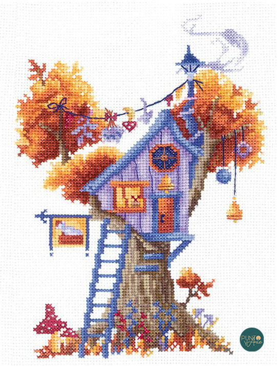 Tree houses - SAND-20 Andriana - Cross stitch kit