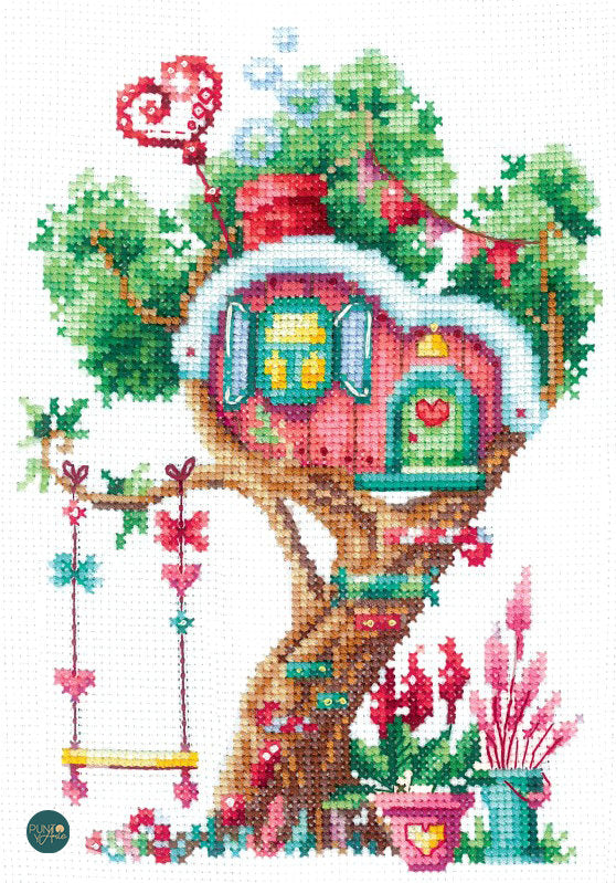 Tree Houses - Sweet - SAND-21 Andriana - Cross Stitch Kit
