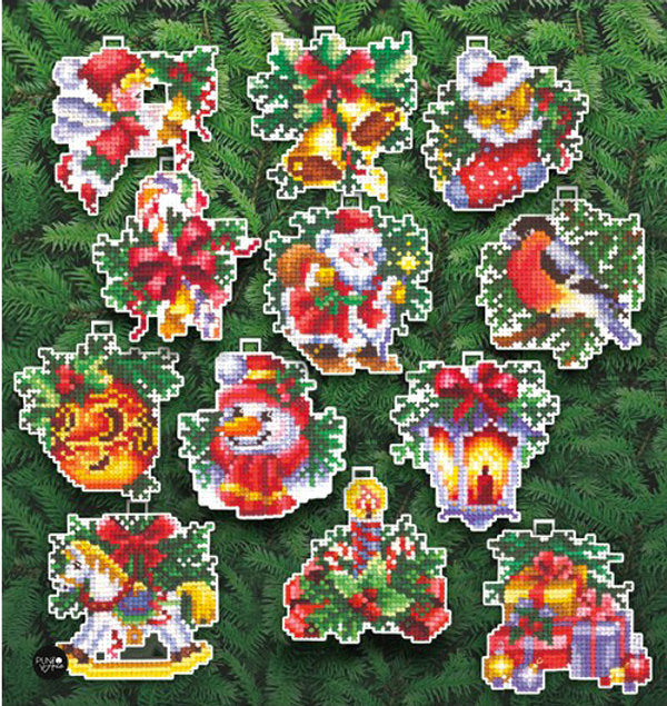 Adornos Navideños - SANN-17 Andriana - Kit de punto de cruz