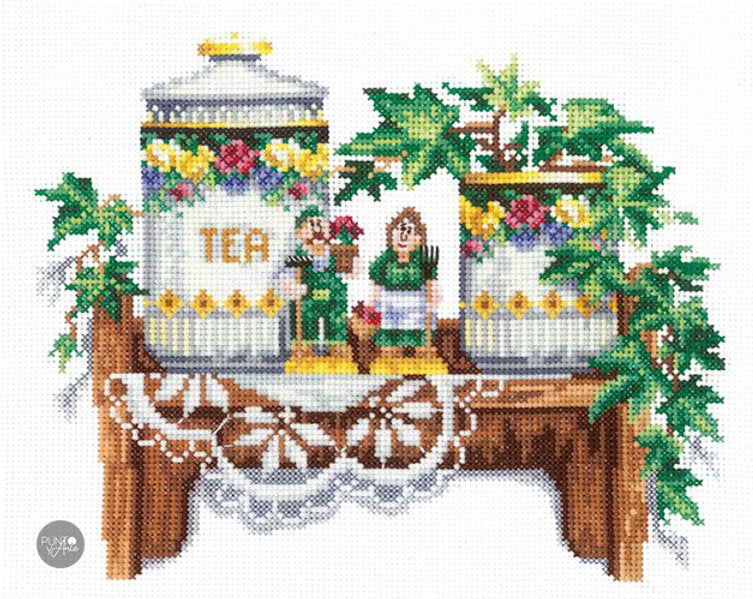 Midday Tea - SANP-38 Andriana - Cross Stitch Kit