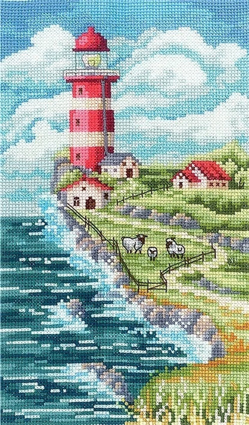 Cross Stitch Kit - Landscape with Lighthouse - SANP-64 by Andriana