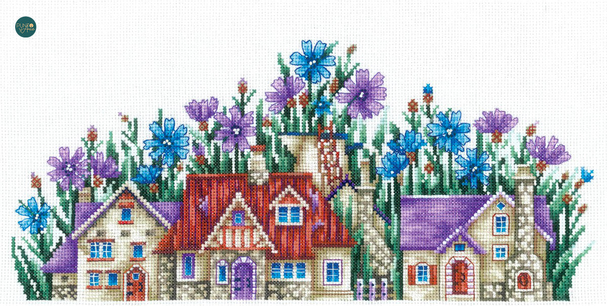 Country of Cornflowers - SANS-53 Andriana - Cross stitch kit