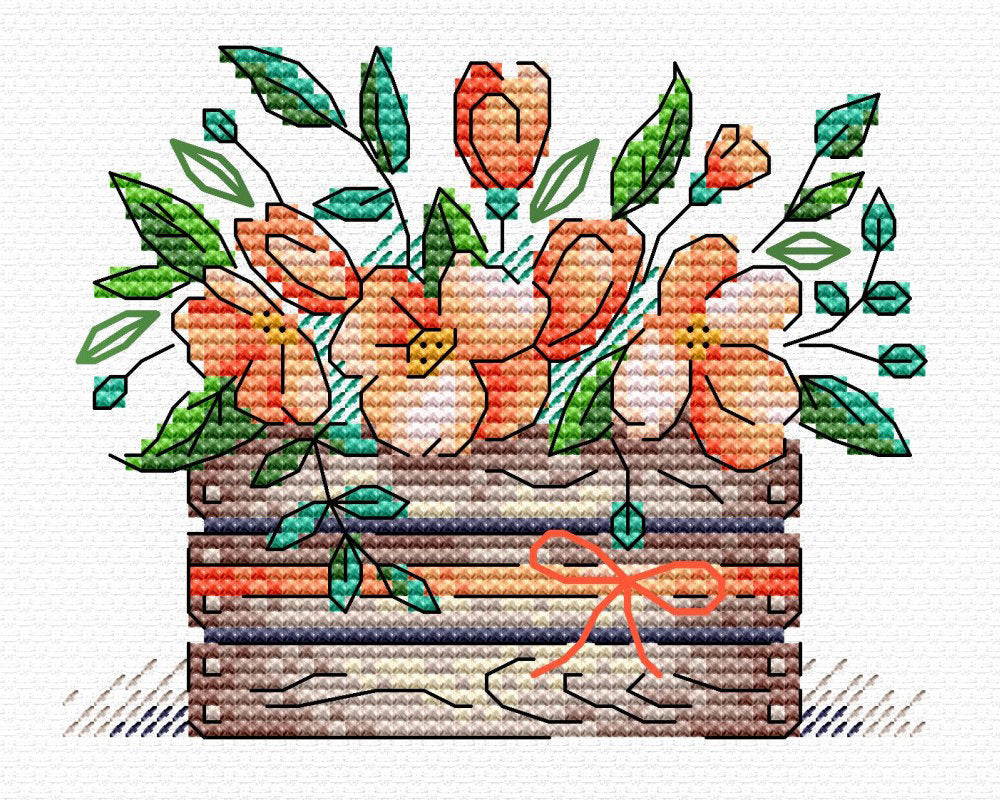 Scarlet Freshness - MP Studio - Cross Stitch Kit SM-356
