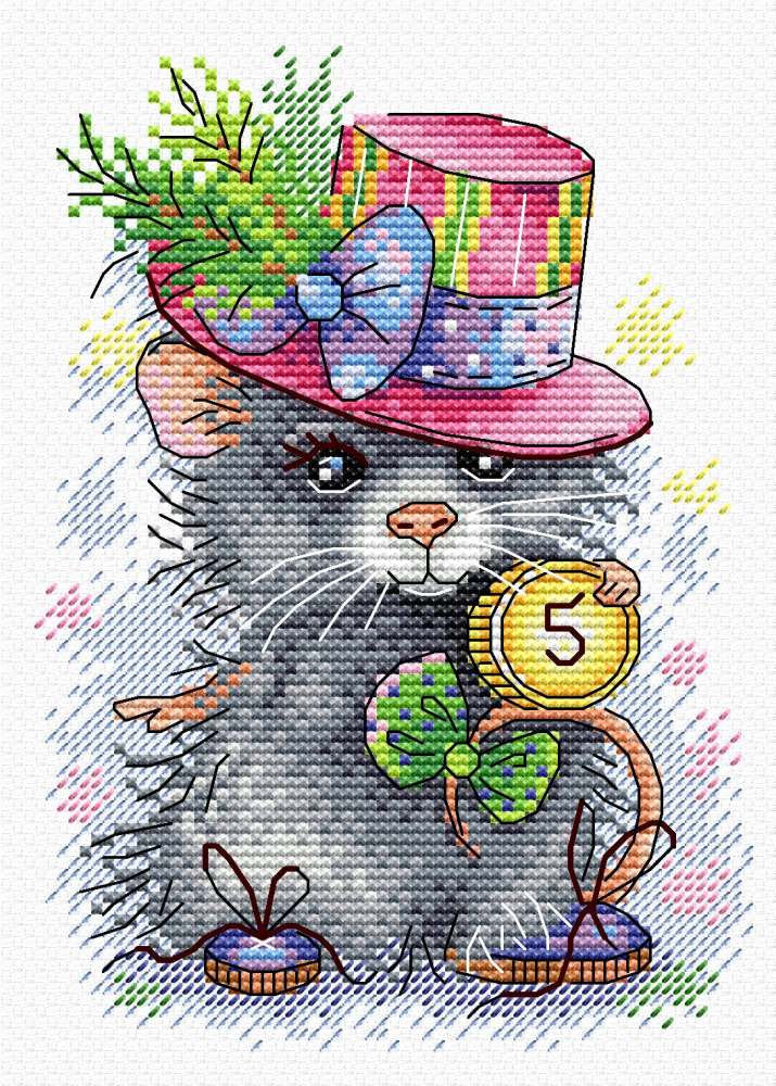 Money Mouse - SM-429 MP Studia - Cross Stitch Kit