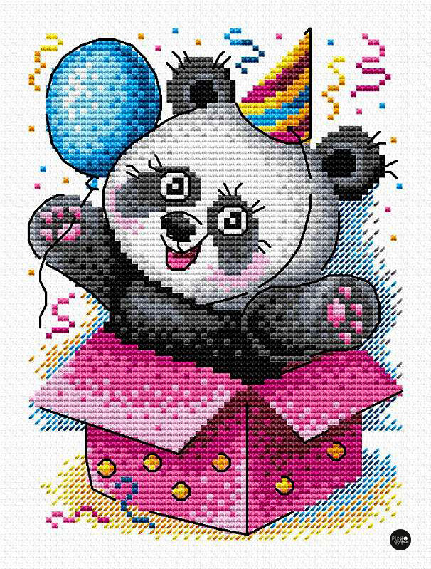 Happy Birthday! - SM-598 MP Studio - Cross Stitch Kit