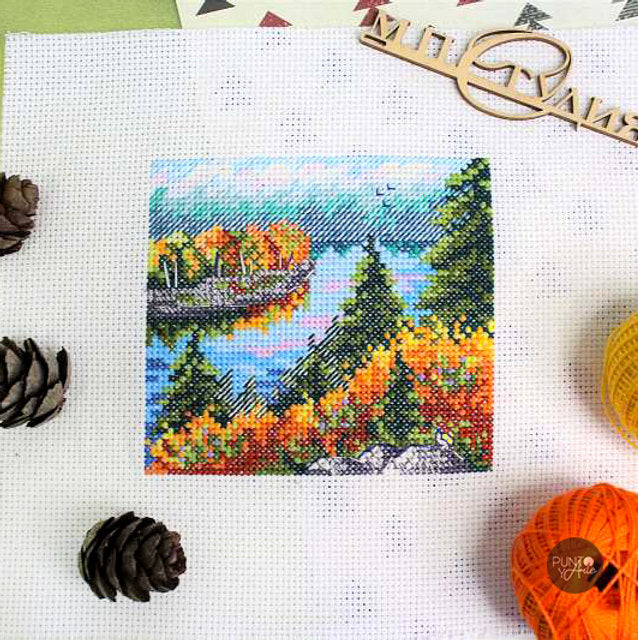 Forêt d'automne - MP Studio SM-615 - Kit de point de croix