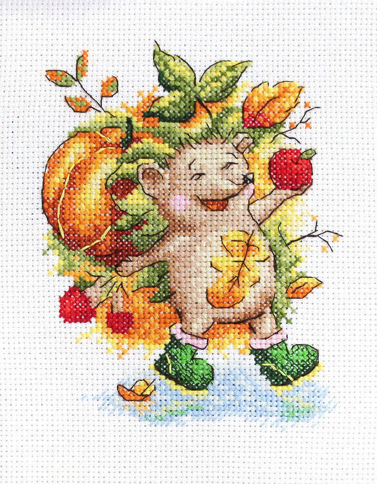 Autumn Hedgehog - SM-646 MP Studia - Cross Stitch Kit