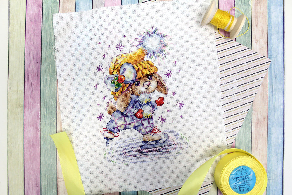 Fille de patinage - SM-650 MP Studia - Kit de point de croix