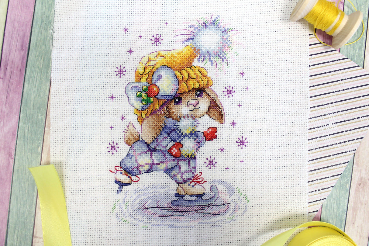 Fille de patinage - SM-650 MP Studia - Kit de point de croix