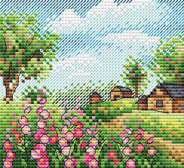 Summer Afternoon - SM-667 MP Studia - Cross Stitch Kit
