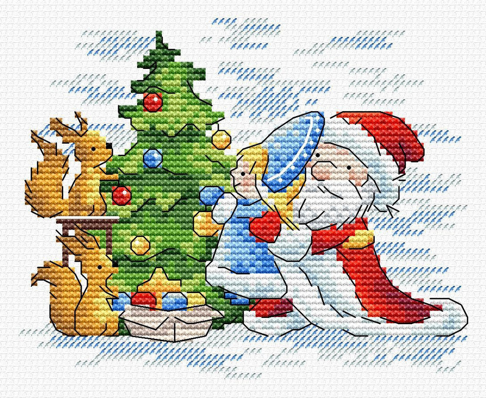 Arbol Festivo - SM-670 MP Studia - Kit de punto de cruz