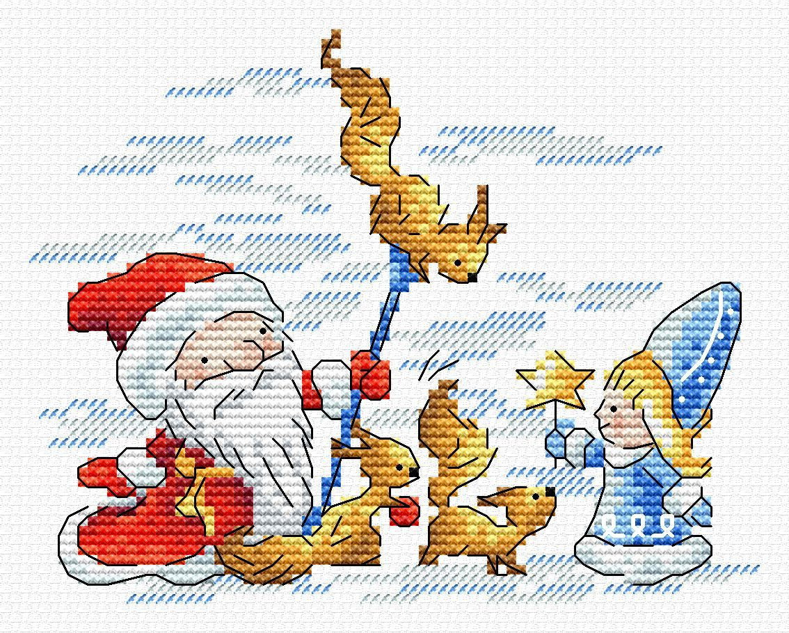 Pequeñas ayudantes - SM-672 MP Studia - Kit de punto de cruz