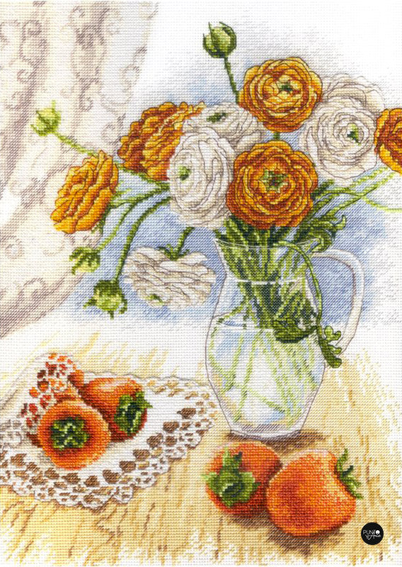 Garden Flowers - MP Studio - Cross Stitch Kit