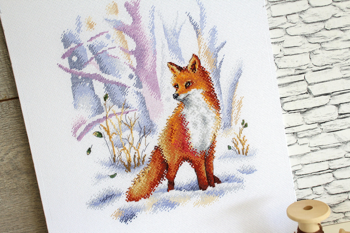 Lady of the winter forest. Zorro - MP Studio - Cross Stitch Kit SNV-754