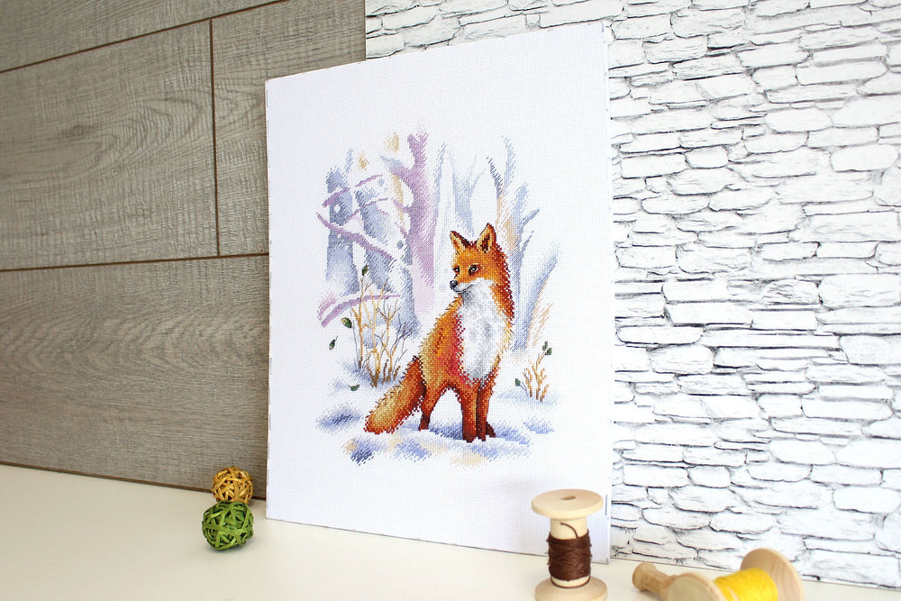 Lady of the winter forest. Zorro - MP Studio - Cross Stitch Kit SNV-754