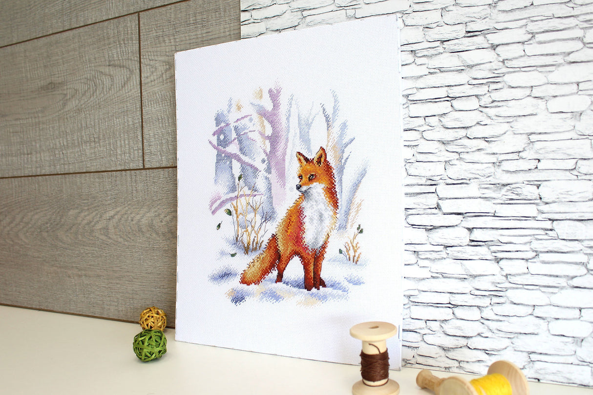 Lady of the winter forest. Zorro - MP Studio - Cross Stitch Kit SNV-754