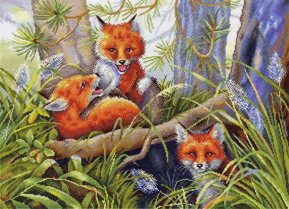 Funny Games. Foxes - SNV-760 MP Studia - Cross Stitch Kit