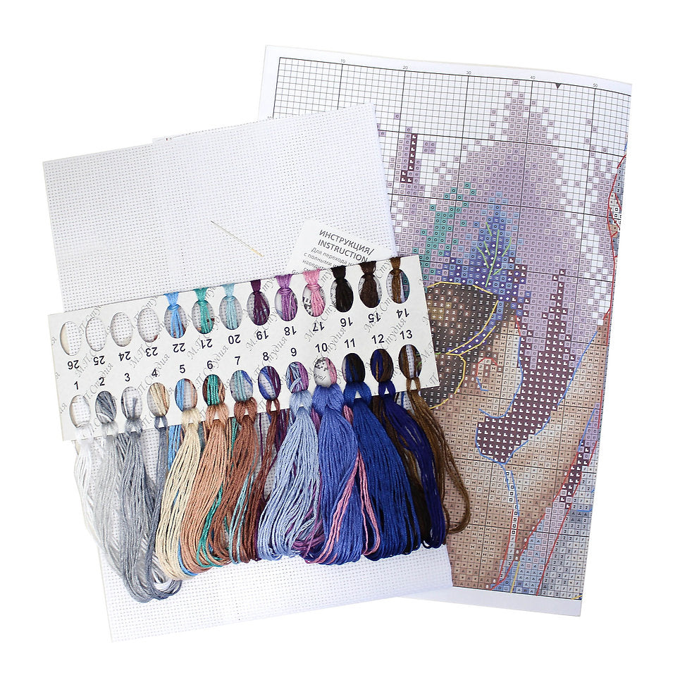 Kit de Punto de Cruz Bailarina de Gracia - MP Studia SNV-774