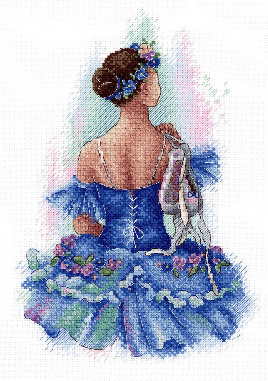 Kit de Punto de Cruz Prima de Ballet. Bailarina - MP Studia SNV-792