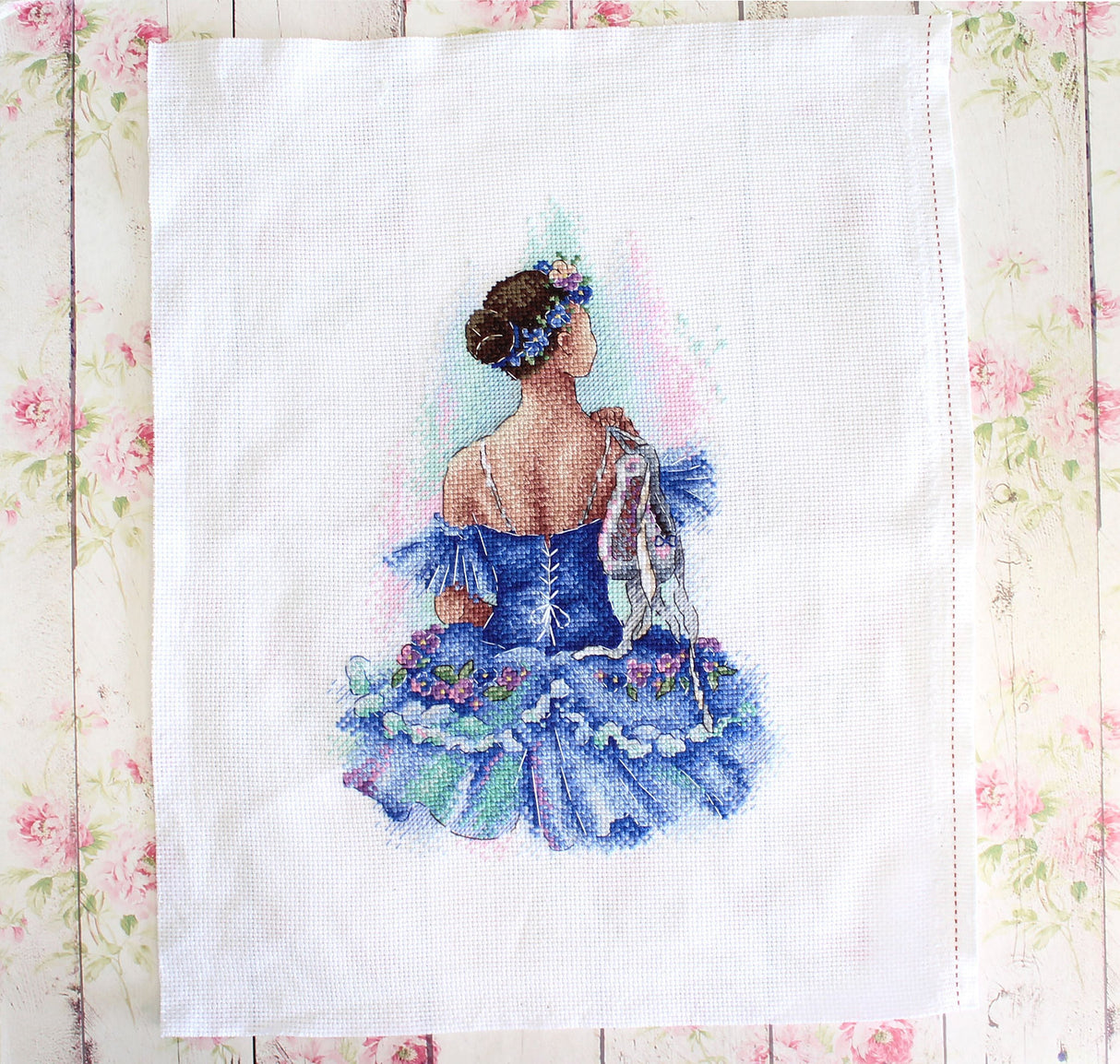 Kit de Punto de Cruz Prima de Ballet. Bailarina - MP Studia SNV-792