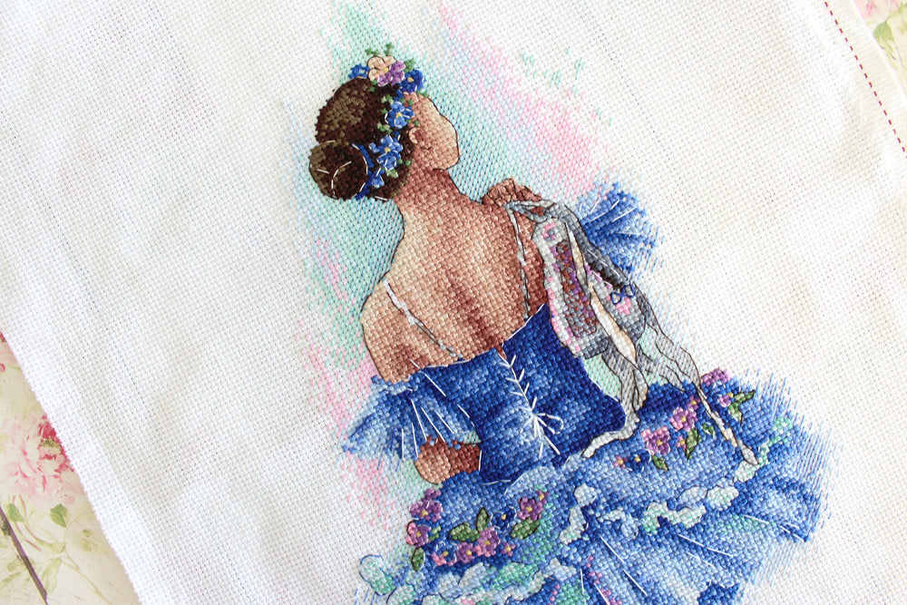 Kit de Punto de Cruz Prima de Ballet. Bailarina - MP Studia SNV-792