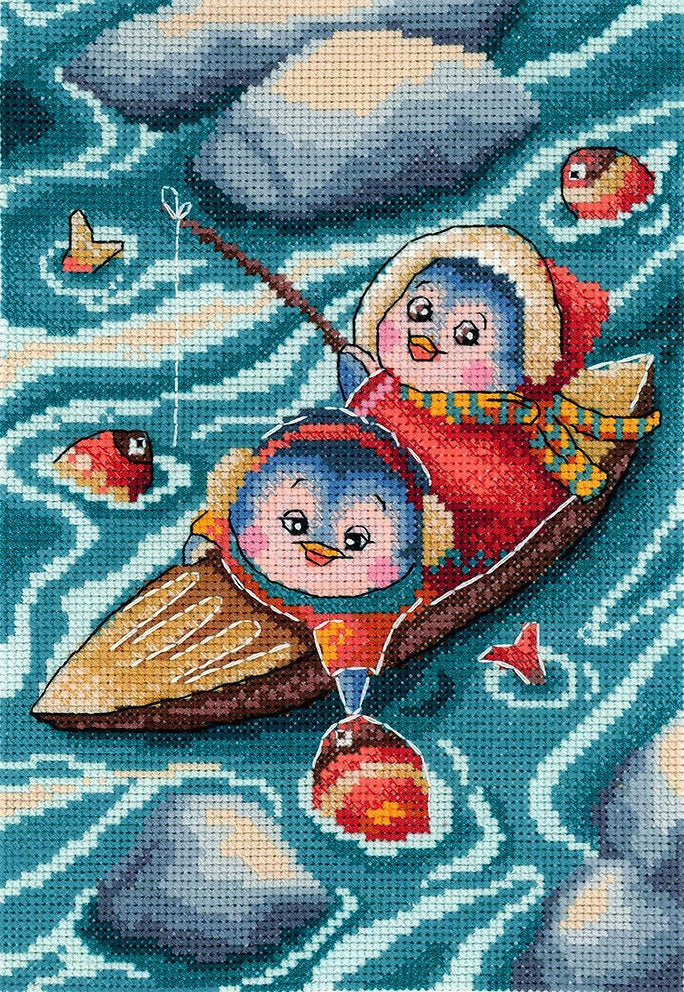 Sur un voyage de pêche - SNV-799 MP Studia - Kit de point de croix