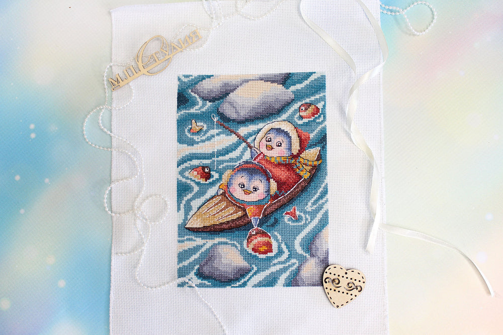 Sur un voyage de pêche - SNV-799 MP Studia - Kit de point de croix