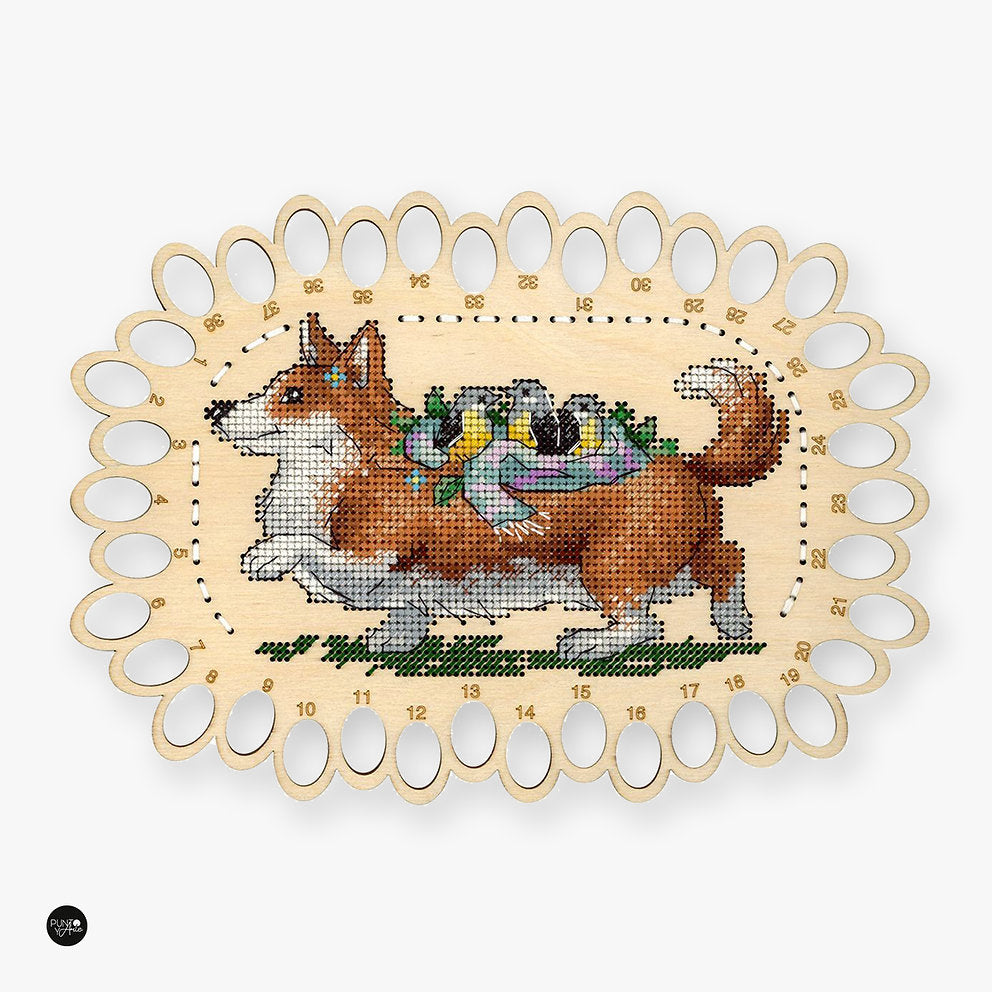 Thread organizer. Corgi - SO-057 MP Studia - Cross Stitch Kit