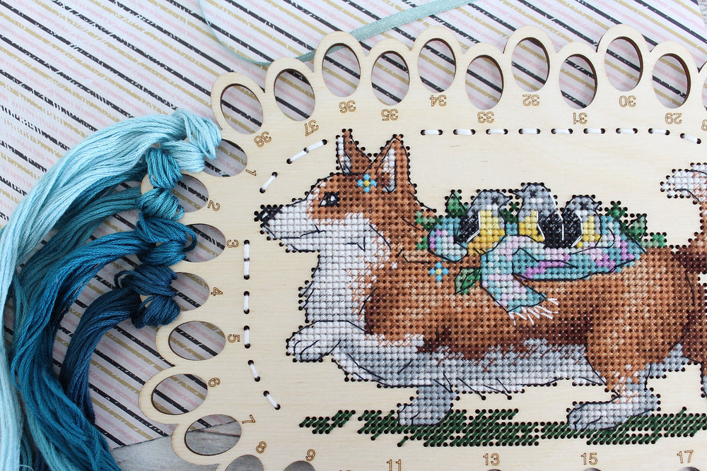 Thread organizer. Corgi - SO-057 MP Studia - Cross Stitch Kit