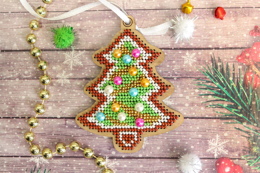 Sapin de Noël. Ornement de Noël - SO-062 MP Studia - Kit de perles