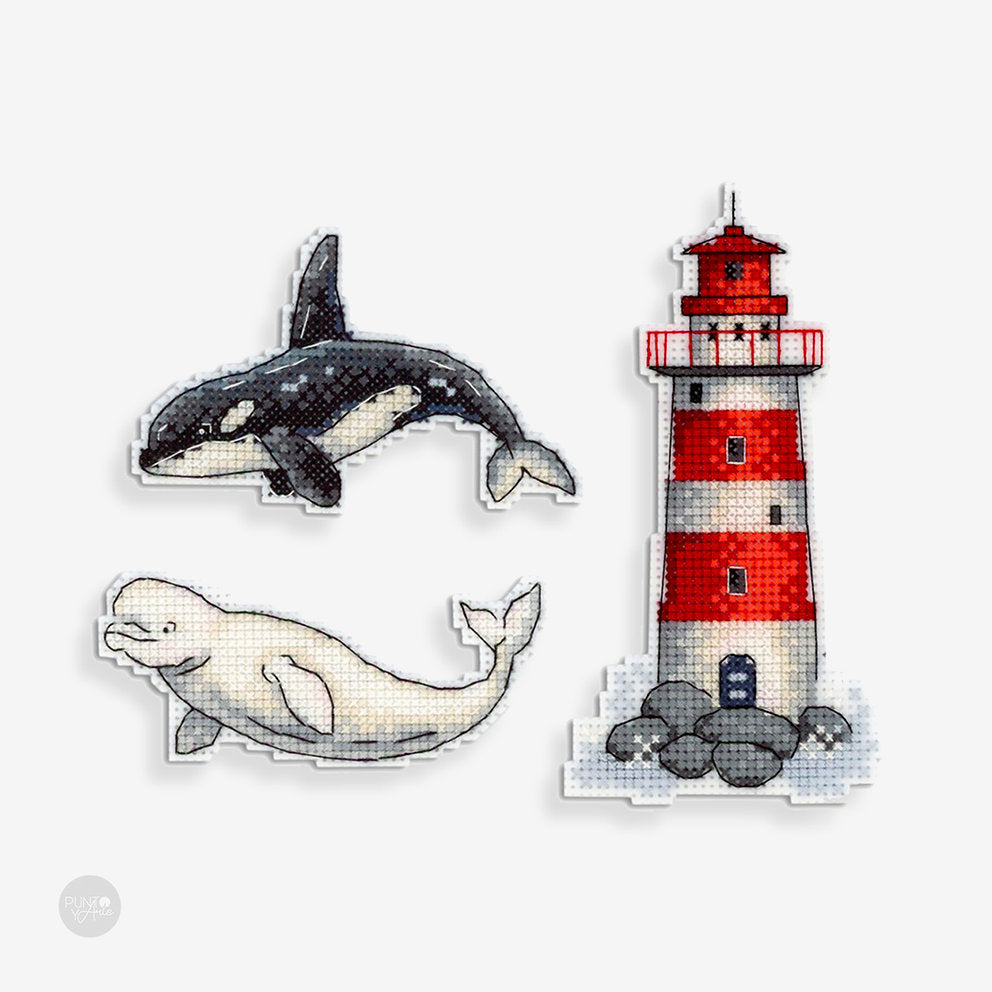 Marine history. Magnets - SR-333 MP Studia - Cross Stitch Kit