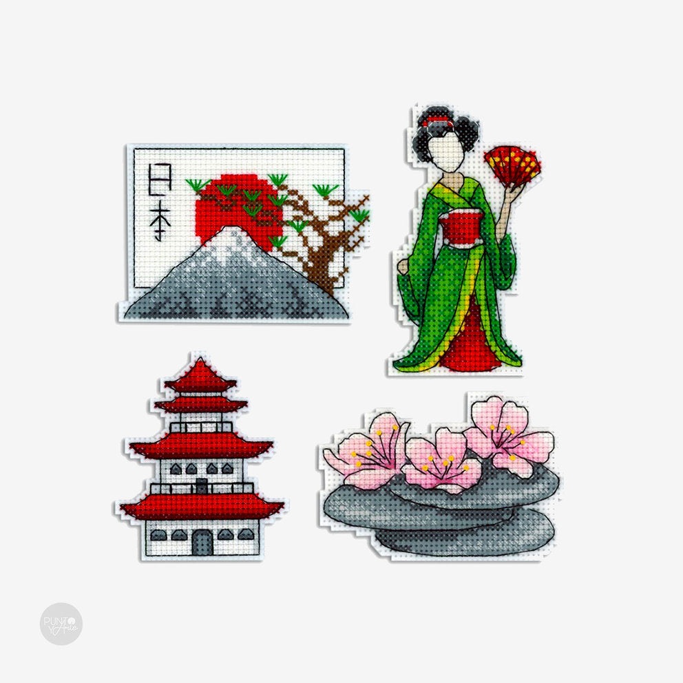 Japan. Magnets - SR-336 MP Studia - Cross Stitch Kit