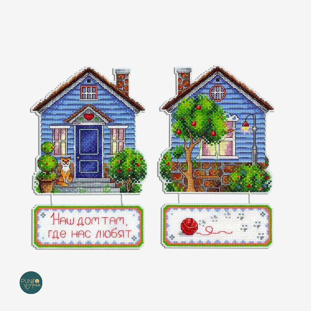 HOME WHERE WE ARE LOVED - MP Studia SR-492 - Cross Stitch Kit