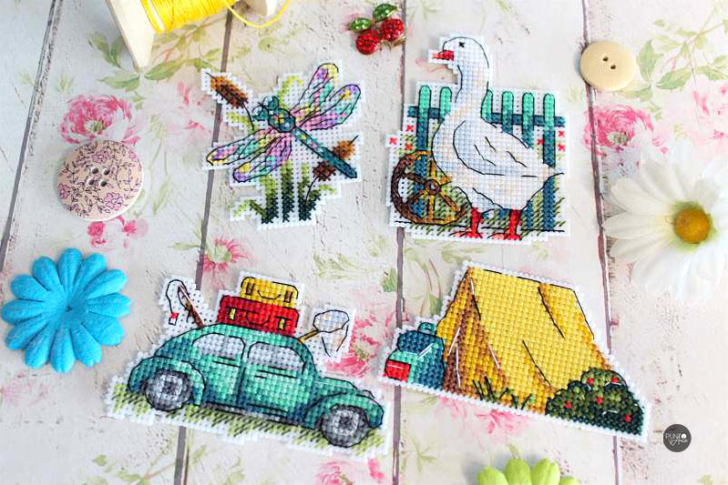 Seasons. Summer. Magnets - MP Studio - Cross stitch kit