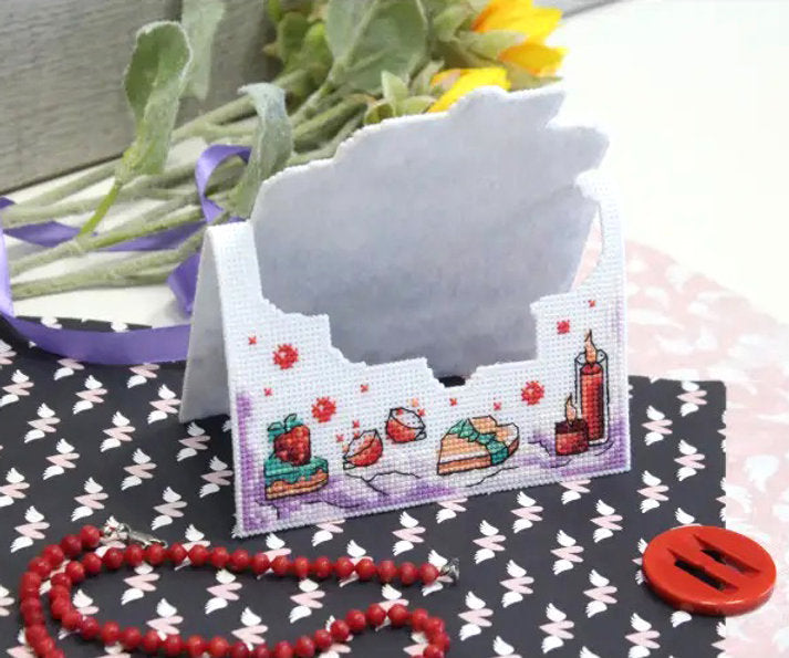 Valentine's Day Card - SR-707 MP Studia - Cross Stitch Kit