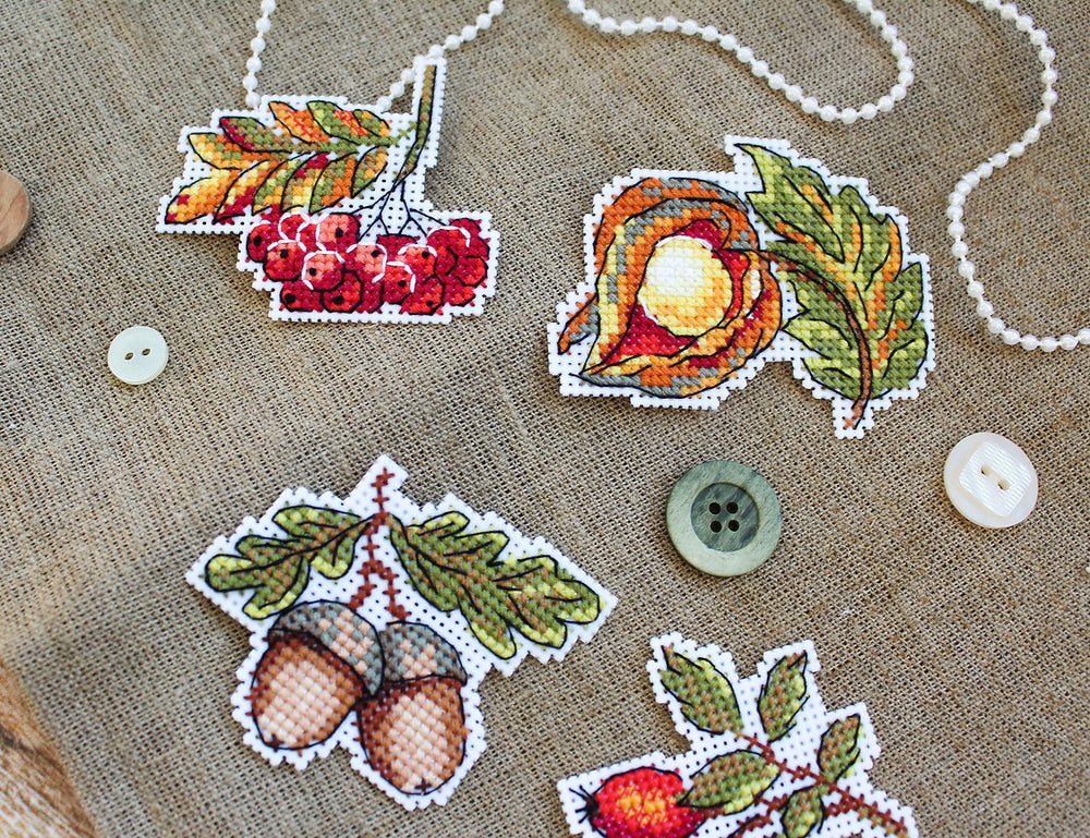 Magnets Autumn Gifts - MP Studia - Cross Stitch Kit SR-720