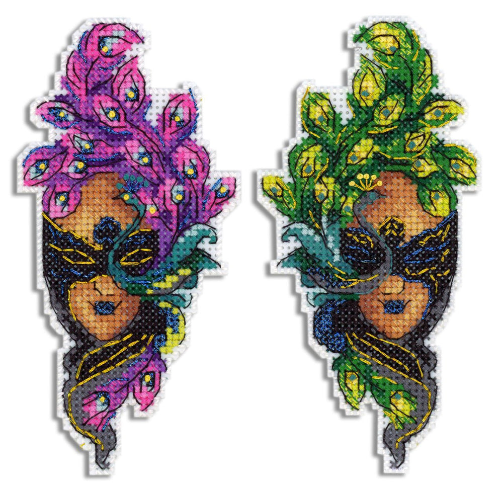 Cross Stitch Kit. Peacock Mask - MP Studia SR-850