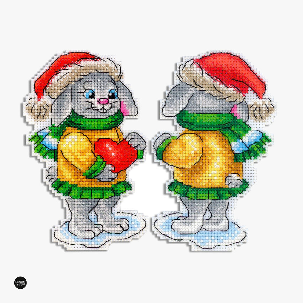 Bunny with a Heart - SR-859 MP Studia - Cross Stitch Kit