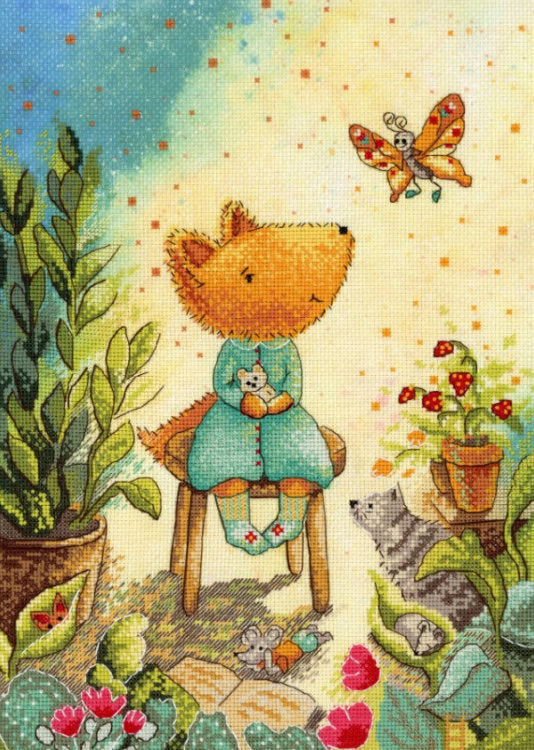 Fox garden - MP Studio - Cross stitch kit SRK-850