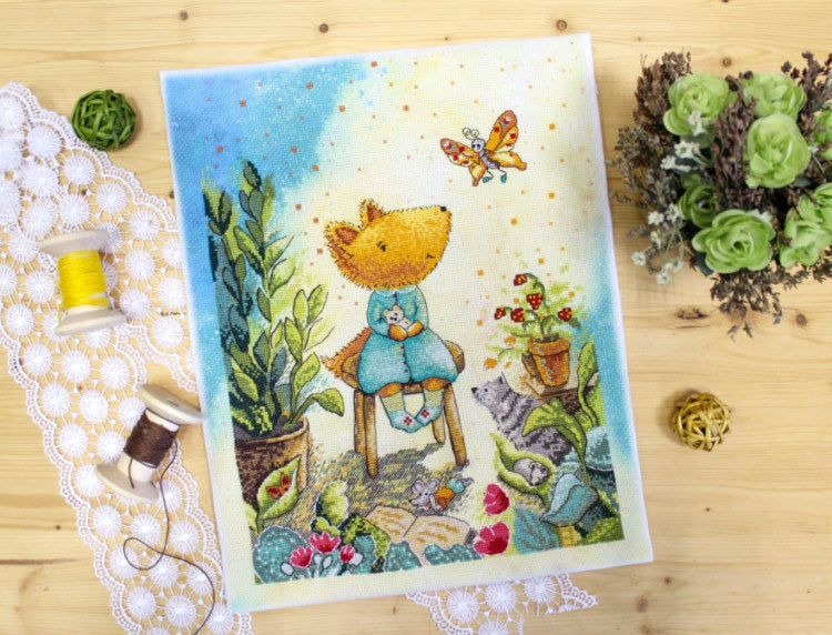 Fox garden - MP Studio - Cross stitch kit SRK-850