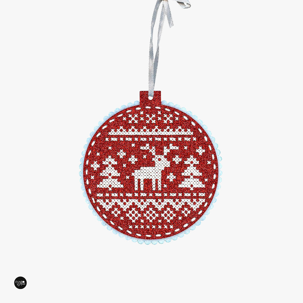 Christmas ball. Deer - ST-972 MP Studia - Cross Stitch Kit