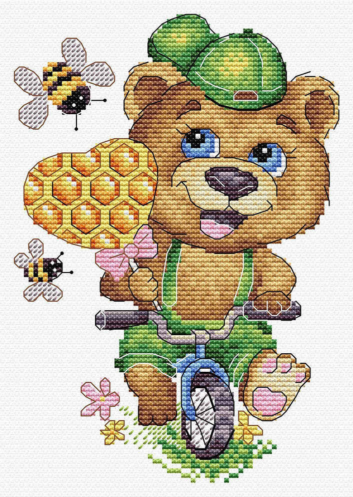 Funny bear - SV-805 MP Studia - Kit de punto de cruz