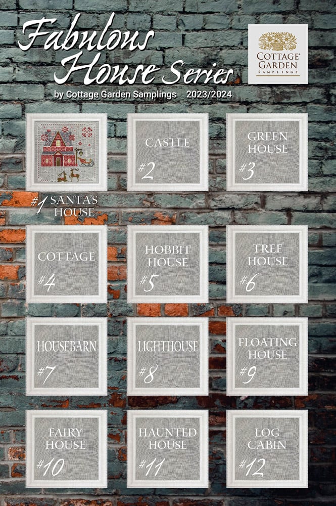 Santa's House - Gráfico Punto de Cruz - Cottage Garden Samplings