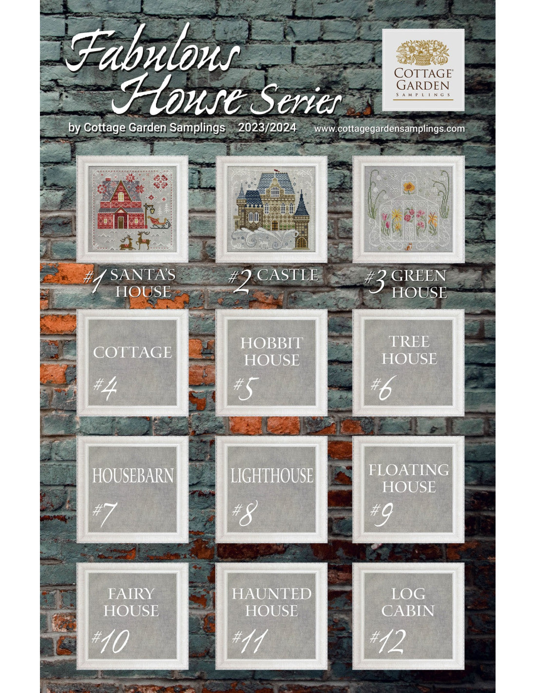 The Green House - Gráfico Punto de Cruz - Cottage Garden Samplings